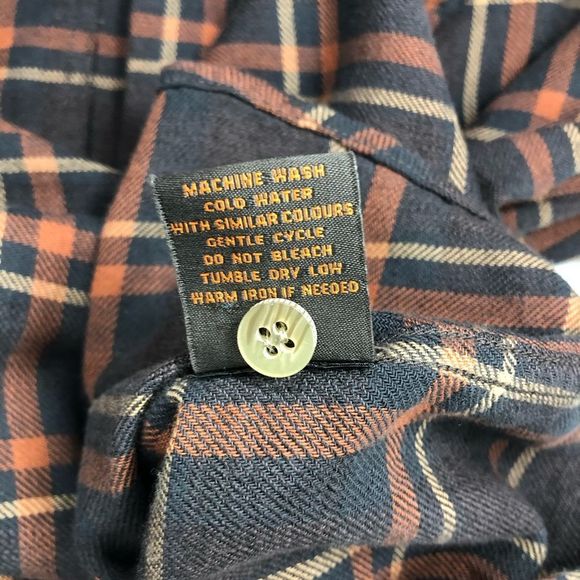 Comstock & Co Button Down Plaid Shirt Medium - Picture 8 of 8